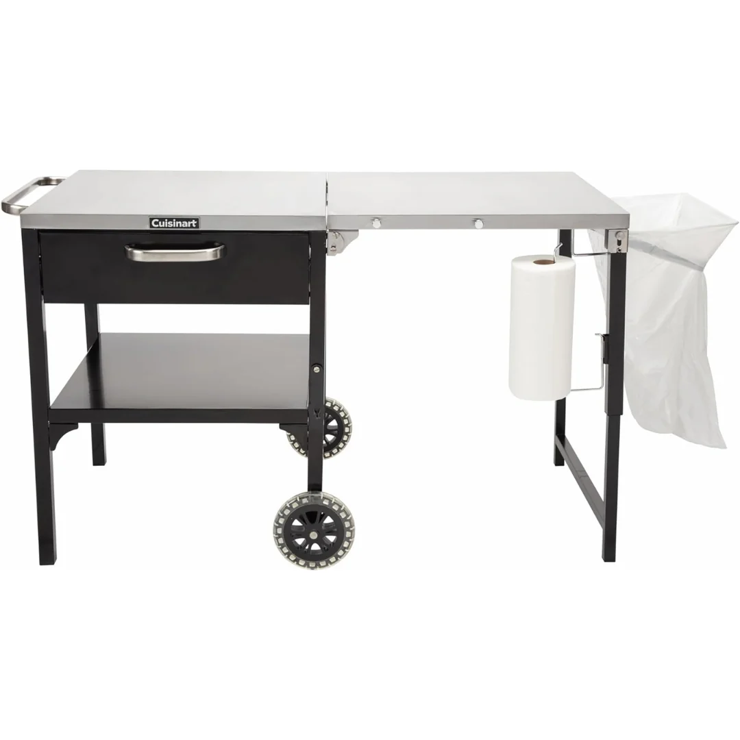 Cuisinart 48" X 24" Prep 'n Cook Folding Outdoor Table & Grill Stand W/ Wheels
